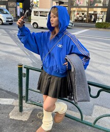 WHO'S WHO gallery Sロゴナイロントラックワイドパンツ セットアップ対応】SLOPPY Sロゴナイロントラックワイドパンツ