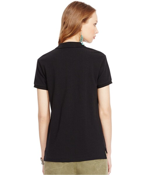 POLO RALPH LAUREN（ポロ ラルフ ローレン）の「Polo Ralph Lauren Short-Sleeve Polo Shirt（シャツ/ブラウス・レディース・Newport Navy/Carmel Pink/Polo Black/Red/White・S/XS/M/L/XL）」の6枚目の写真