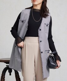 Chez toi | 【セレモニー対応可】ツイードジレジャケット(ジャケット/アウター)