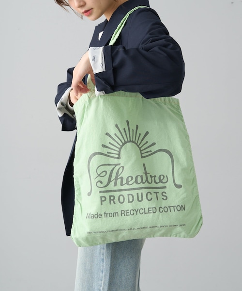 PUAL CE CIN(ピュアルセシン)の「【THEATRE PRODUCTS】コットンガーメントダイトート(バッグ・レディース・ライトベージュ/ピンク/グリーン系その他/ブルー/ライトグレー・FREE)」の3枚目の写真