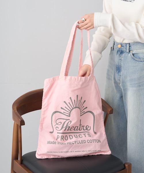 PUAL CE CIN(ピュアルセシン)の「【THEATRE PRODUCTS】コットンガーメントダイトート(バッグ・レディース・ライトベージュ/ピンク/グリーン系その他/ブルー/ライトグレー・FREE)」の5枚目の写真