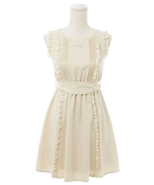 mon Lily（モンリリィ）の「お嬢様ワンピ（ワンピース/ドレス・レディース・ベージュ/ピンク/グレー・M/L）」の2枚目の写真