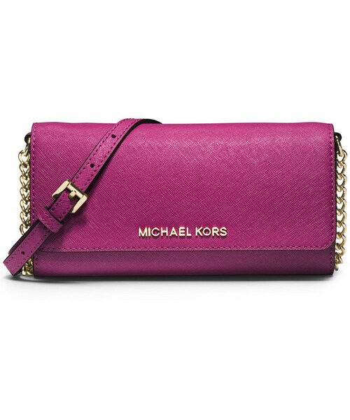 MICHAEL KORS（マイケルコース）の「MICHAEL Michael Kors Jet Set Travel Wallet on a Chain（財布・レディース・Fuchsia/Gold/Black/Gold/Luggage/Gold/Nickel/Silver）」の3枚目の写真