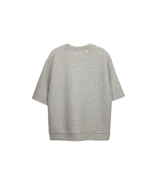 gracegift（グレースギフト）の「韓國繽紛寶石短袖上衣（トップス・レディース・灰/黑・F）」の2枚目の写真