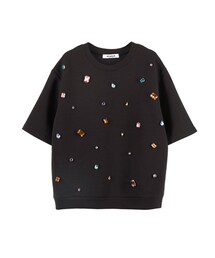 gracegift | 韓國繽紛寶石短袖上衣(トップス)