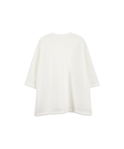 gracegift（グレースギフト）の「韓國寶石皇冠短袖上衣（トップス・レディース・白/黑・F）」の2枚目の写真