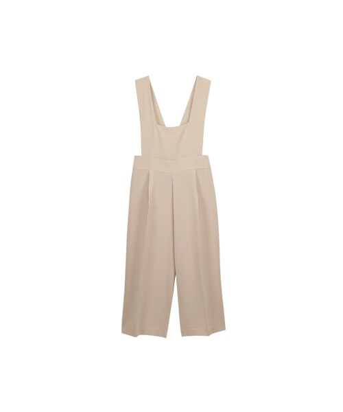 gracegift（グレースギフト）の「韓國甜美雪紡吊帶連身褲（パンツ・レディース・深藍/杏・F）」の4枚目の写真