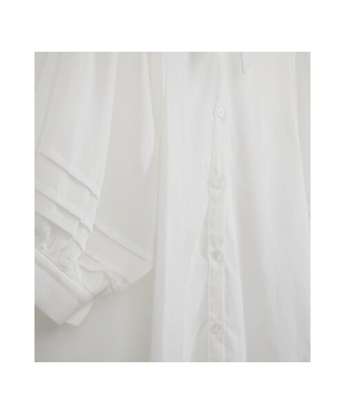 gracegift（グレースギフト）の「韓國恬美領口綁結襯衫（トップス・レディース・白・F）」の3枚目の写真