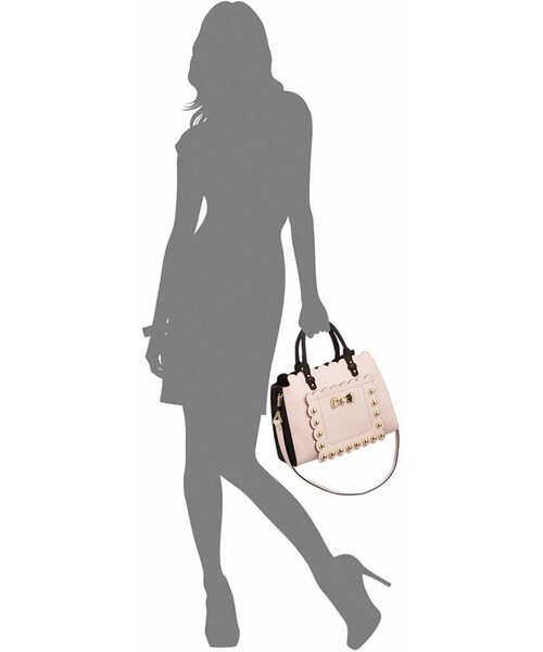 Betsey Johnson(ベッツィージョンソン)の「Betsey Johnson Studded Affair Satchel(ショルダーバッグ・レディース・Cream/Blush)」の3枚目の写真