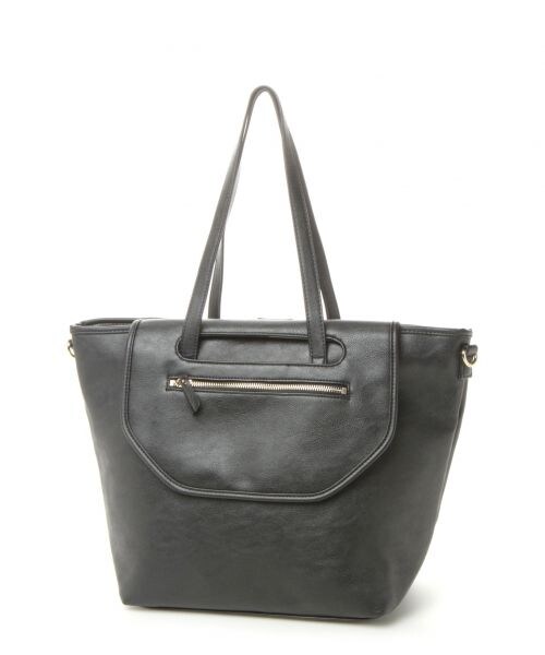 GLOBAL WORK（グローバルワーク）の「フラップトートバッグ（バッグ・レディース・ホワイト×チェック05/ブラック×カモフラ09/ホワイト×カモフラ78/ブルー85・ONE SIZE）」の2枚目の写真