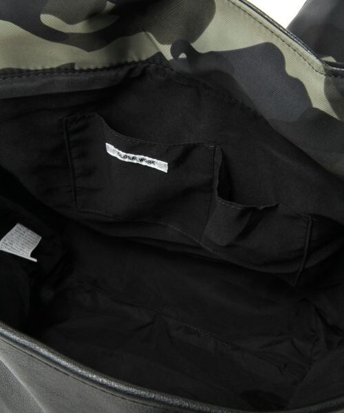 GLOBAL WORK（グローバルワーク）の「フラップトートバッグ（バッグ・レディース・ホワイト×チェック05/ブラック×カモフラ09/ホワイト×カモフラ78/ブルー85・ONE SIZE）」の9枚目の写真