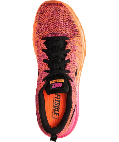 NIKE（ナイキ）の「Nike Women's Flyknit Air Max Running Sneakers from Finish Line（スニーカー・レディース・TOTAL ORANGE/BLACK/PINK・9/9.5/11/6.5/5/6/10/8.5/8/7.5/5.5/10.5/7）」の5枚目の写真