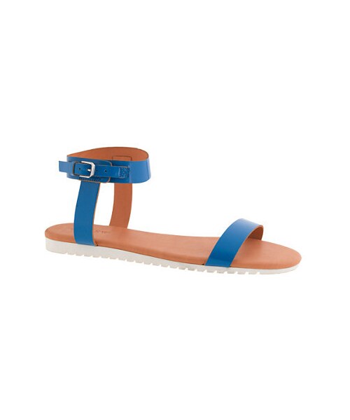 J.CREW(ジェイクルー)の「Abbot glossy leather slides(サンダル・レディース・brilliant sea/navy・12 MEDIUM/10 MEDIUM/11 MEDIUM/5 MEDIUM/6 MEDIUM/7 MEDIUM/8 MEDIUM/9 MEDIUM)」の1枚目の写真