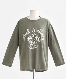 DHOLIC | ブルドッグプリントTシャツ(Tシャツ/カットソー)