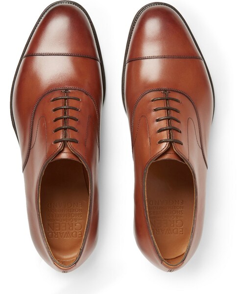 EDWARD GREEN（エドワードグリーン）の「Edward Green Chelsea Burnished-Leather Oxford Shoes（シューズ・メンズ・Brown・UK 11 (US 12)/UK 7 (US 8)/UK 9 (US 10)/UK 10 (US 11)/UK 8 (US 9)/UK 12 (US 13)/UK 10.5 (US 11.5)）」の4枚目の写真