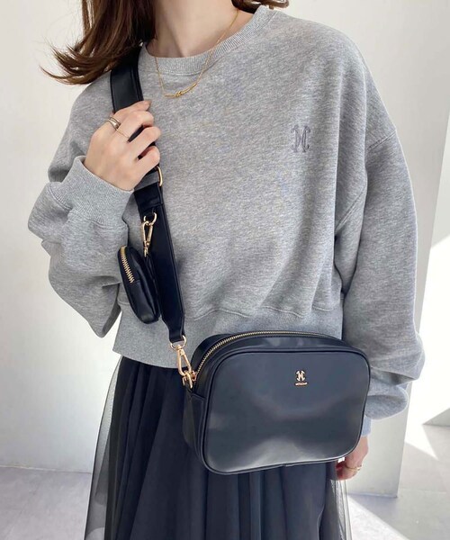 one after another NICE CLAUP(ワンアフターアナザーナイスクラップ)の「マルチケース付ボディバッグ(ボディバッグ/ウエストポーチ・レディース・シルバー/アイボリー/ブラック・0)」の3枚目の写真