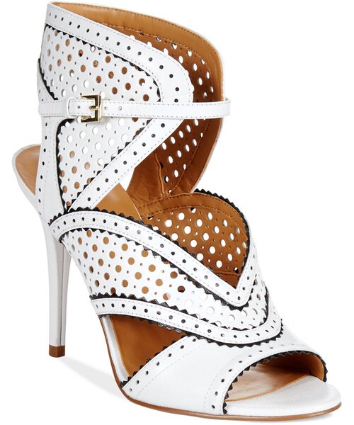 NINE WEST(ナインウエスト)の「Nine West Danyell Dress Sandals(サンダル・レディース・White/Black/Black/White・6M/7.5M/8.5M/10M/7M/9.5M/5M/8M/6.5M/5.5M/9M)」の1枚目の写真