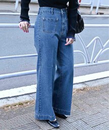 B.C STOCK（ベーセーストック）の「《予約》ローライズソフトフレアパチポケJEAN（パンツ）」