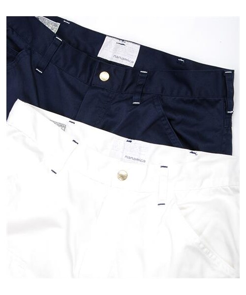 nanamica（ナナミカ）の「畫家工作長褲（パンツ・メンズ・白/藍・30\u540B/32\u540B）」の2枚目の写真