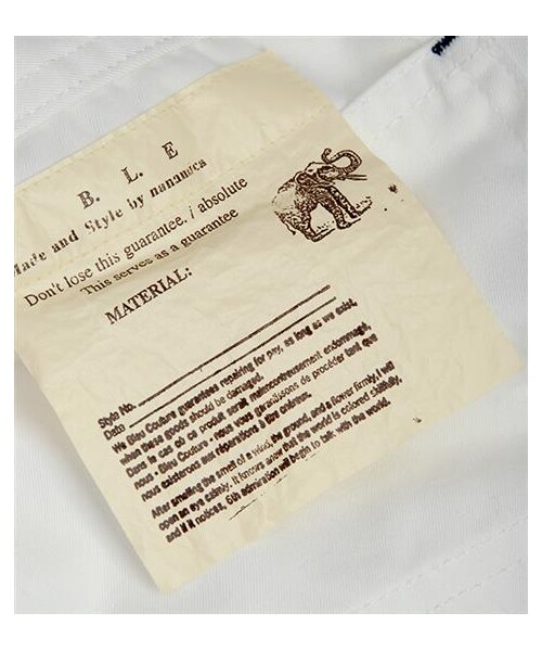 nanamica（ナナミカ）の「畫家工作長褲（パンツ・メンズ・白/藍・30\u540B/32\u540B）」の6枚目の写真