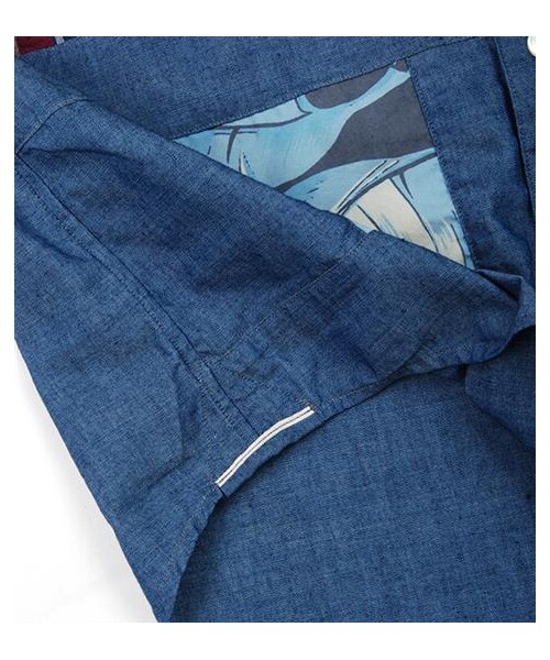 nanamica（ナナミカ）の「水洗拼貼牛津襯衫（その他・メンズ・淺藍/深藍・XS/S/M）」の9枚目の写真