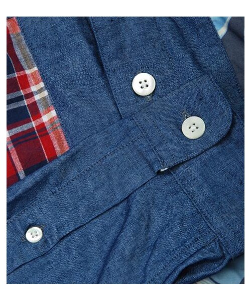 nanamica（ナナミカ）の「水洗拼貼牛津襯衫（その他・メンズ・淺藍/深藍・XS/S/M）」の8枚目の写真