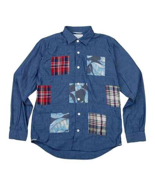 nanamica（ナナミカ）の「水洗拼貼牛津襯衫（その他・メンズ・淺藍/深藍・XS/S/M）」の7枚目の写真