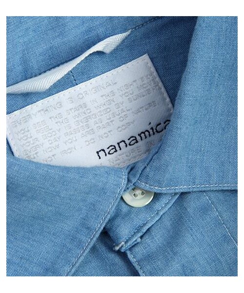 nanamica（ナナミカ）の「水洗拼貼牛津襯衫（その他・メンズ・淺藍/深藍・XS/S/M）」の5枚目の写真