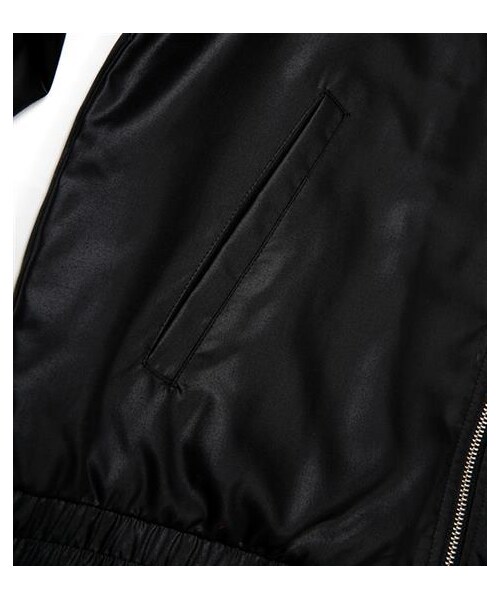 plain-me（プレインミー）の「光澤感純黑無領鬆身夾克（その他・メンズ・黑・S/M/L）」の7枚目の写真