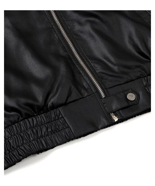 plain-me（プレインミー）の「光澤感純黑無領鬆身夾克（その他・メンズ・黑・S/M/L）」の6枚目の写真