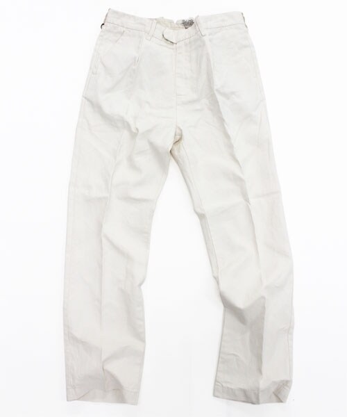 RNA-N(アールエヌエーエヌ)の「顔料コーティングラミースラックス(パンツ・レディース・オフホワイト/ブラック・S/M)」の1枚目の写真