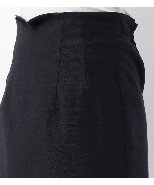 laboratory work（ラボラトリーワーク）の「ウエストスリット入り無地タイトミニスカート（その他・レディース・ホワイト/ブルー/ネイビー・M）」の6枚目の写真