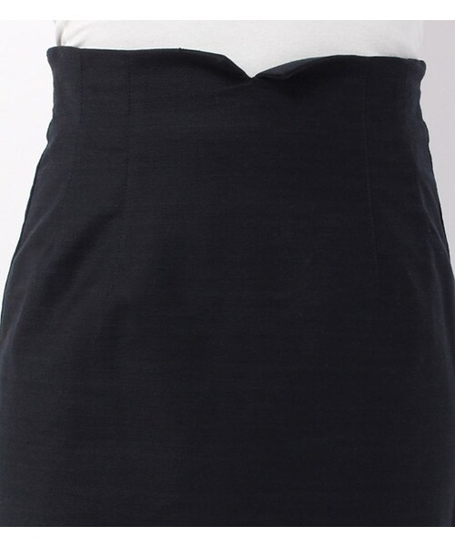 laboratory work（ラボラトリーワーク）の「ウエストスリット入り無地タイトミニスカート（その他・レディース・ホワイト/ブルー/ネイビー・M）」の7枚目の写真