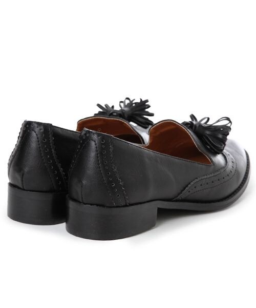 JEANASIS（ジーナシス）の「【先行予約】タッセルスリッポン（シューズ・レディース・ブラック/ターコイズブルー・M(23～23.5cm）/L（24～24.5cm））」の6枚目の写真