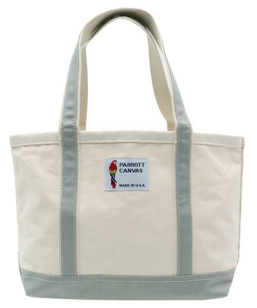 FREDY&GLOSTER（フレディアンドグロスター）の「【CHANTO掲載】PARROTT CANVAS 別注サイズTOTE BAG（トートバッグ・レディース・グレー/ネイビー/グリーン系カモフラージュ/トリコロール・FREE）」の2枚目の写真