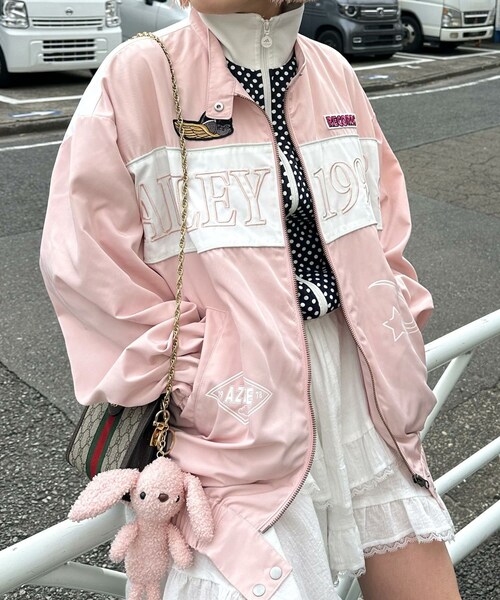 Alleyバイカーブルゾン【Alley by w closet】 w closet（ダブルクローゼット）の「【Alley】Alleyバイカー