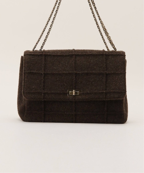 HIROB（ヒロブ）の「Choco bar double chain bag（バッグ・ブラウン/(020)/フリー/残り1点）」の4枚目の写真