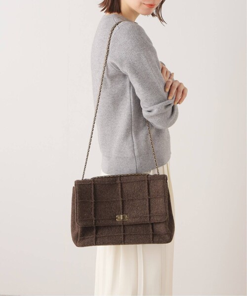 HIROB（ヒロブ）の「Choco bar double chain bag（バッグ・ブラウン/(020)/フリー/残り1点）」の21枚目の写真