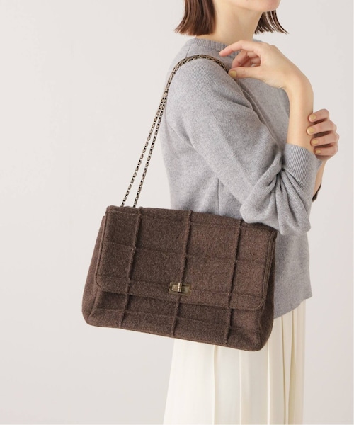 HIROB（ヒロブ）の「Choco bar double chain bag（バッグ・ブラウン/(020)/フリー/残り1点）」の20枚目の写真