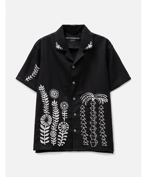 May Embroidery Open Collar Shirt