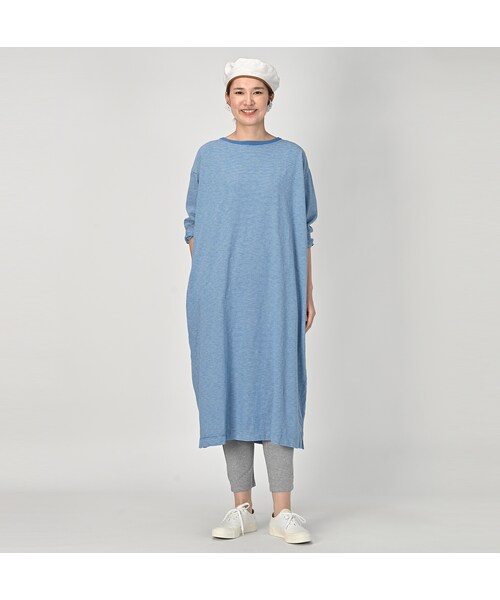 45R クレイジー縞天竺のドレス☆試着のみ