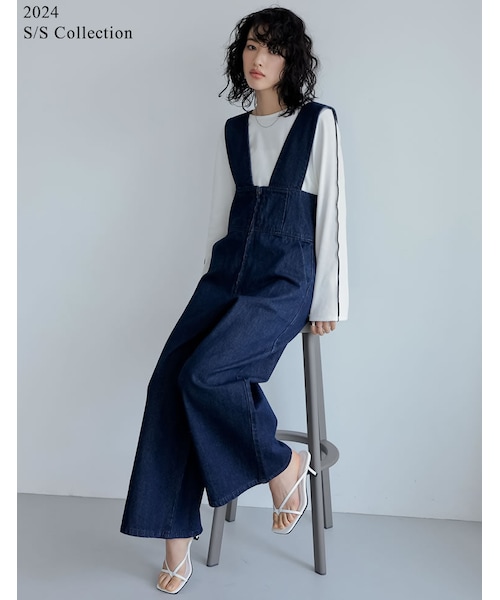 Re:EDIT（リエディ）の「リサイクルコットンデニムフロントZIP