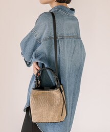 RIVE DROITE | 予約【上品デザイン】CITY BASKETハンドバッグ(かごバッグ)
