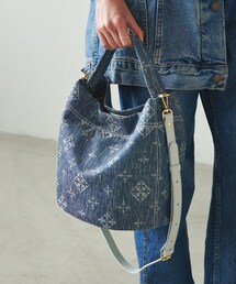 russet（ラシット）の「【Denim Jacquard】バケツ型ショルダー