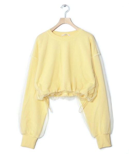 w closet(ダブルクローゼット)の「【Alley】チュールドッキングプルオーバー(その他・レディース・アイボリー/イエロー/グレー・FREE)」の5枚目の写真
