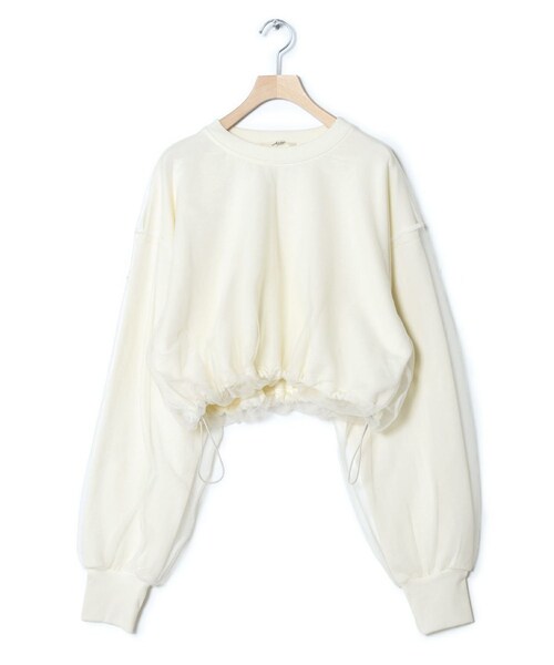 w closet(ダブルクローゼット)の「【Alley】チュールドッキングプルオーバー(その他・レディース・アイボリー/イエロー/グレー・FREE)」の4枚目の写真