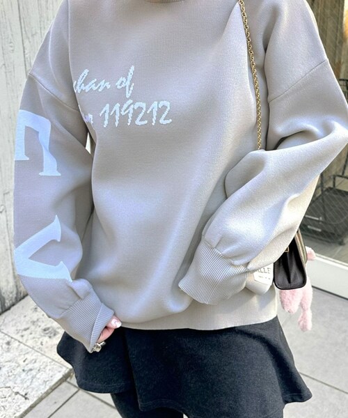 w closet（ダブルクローゼット）の「★先行予約★【Alley】ロゴジャガードプルオーバー【1月下旬入荷】（その他・レディース・イエロー/グレー・FREE）」の16枚目の写真