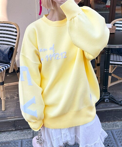 w closet（ダブルクローゼット）の「★先行予約★【Alley】ロゴジャガードプルオーバー【1月下旬入荷】（その他・レディース・イエロー/グレー・FREE）」の11枚目の写真