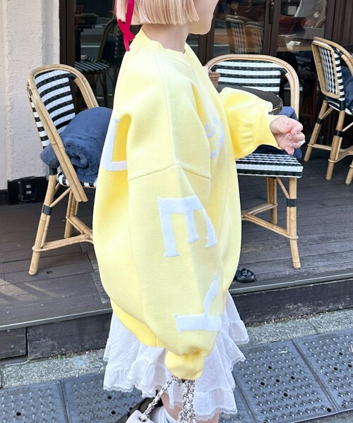 w closet（ダブルクローゼット）の「★先行予約★【Alley】ロゴジャガードプルオーバー【1月下旬入荷】（その他・レディース・イエロー/グレー・FREE）」の7枚目の写真