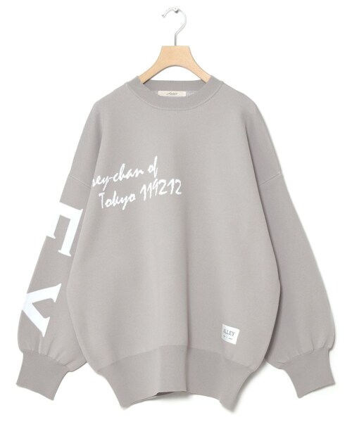 w closet（ダブルクローゼット）の「★先行予約★【Alley】ロゴジャガードプルオーバー【1月下旬入荷】（その他・レディース・イエロー/グレー・FREE）」の4枚目の写真